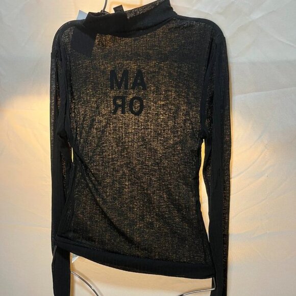 Forever 21 Ribbed “AMOR” Mock Neck Top – Black Small NWT - Picture 7 of 7